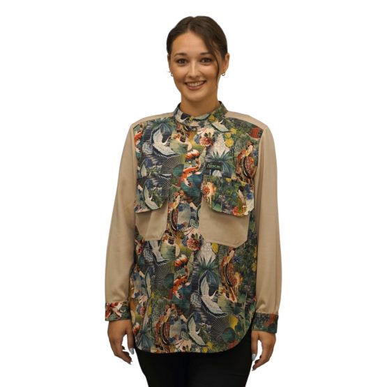 Tropical Beige Shirt