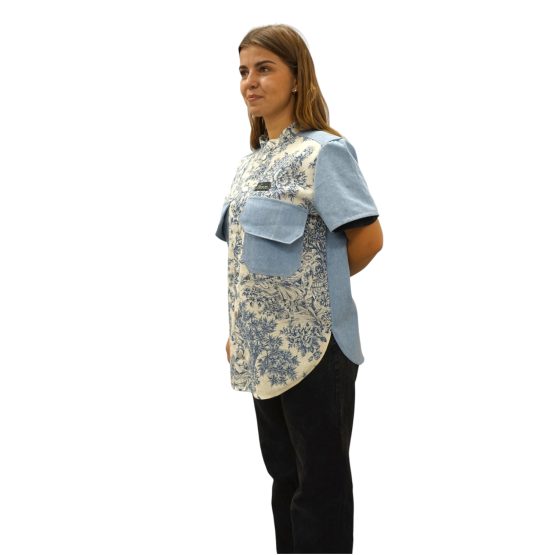 Blue Toile Shirt