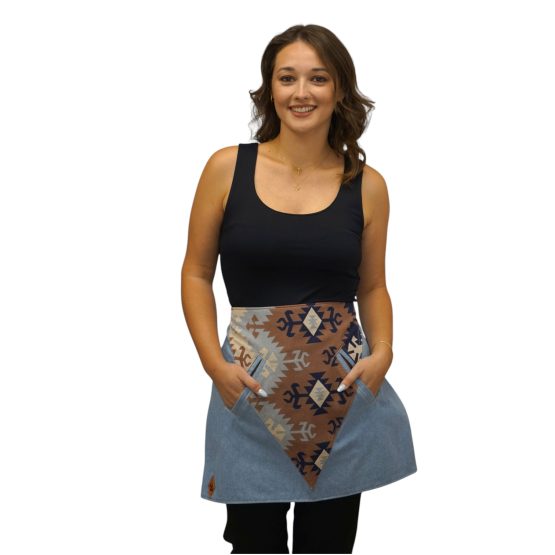 Ethnic Denim Waist Apron