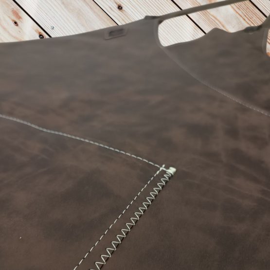 Full Brown Vegan Leather - Image 2