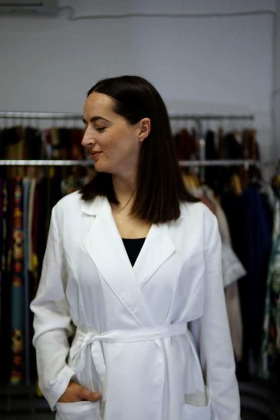 White Wrap Coat – 2HA Professionals