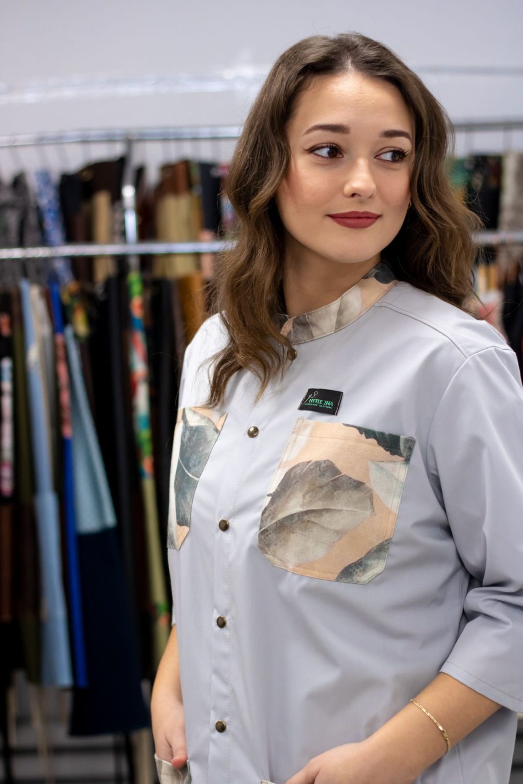 Γκρι Ρόμπα “Botanical Lab Coat” – 2HA Professionals - Image 5