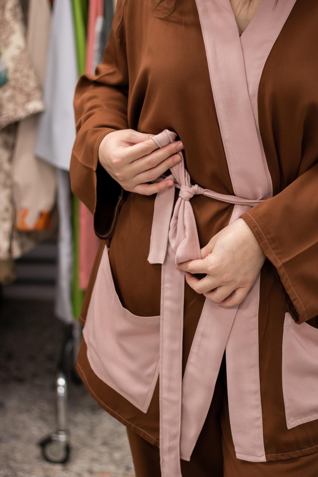 Σετ Κιμονό “Cocoa & Blush” (Concept) – Bild 5